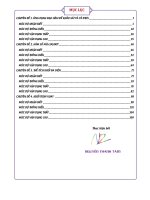 BÀI TẬP TẾT LỚP 12