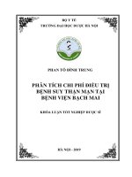 PHAN tô ĐÌNH TRUNG PHÂN TÍCH CHI PHÍ điều TRỊ BỆNH SUY THẬN mạn tại BỆNH VIỆN BẠCH MAI KHÓA LUẬN tốt NGHIỆP dược sĩ 