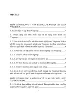 TÌNH HUỐNG 7 VĂN HÓA DOANH NGHIỆP TẬP ĐOÀN VINGROUP