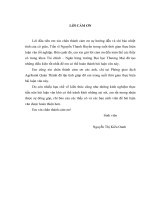 Phát triển dịch vụ thẻ thanh toán tại Ngân hàng nông nghiệp và phát triển và phát triển nông thôn Việt Nam – Chi nhánh Hà Nội – Phòng giao dịch Quán Thánh