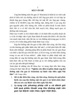 Nghiên cứu điều trị phẫu thuật ung thư đường mật rốn gan (u klatskin) tại bệnh viện hữu nghị việt đức tt 