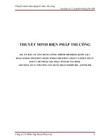 Thuyet minh bien phap thi cong dự án đầu tư xây dựng công trình mở rộng đường quốc lộ 1 đoạn km649+700 km657+025,89; km663+900 km671+228,94 và km672+821,57   km717+100 thuộc địa phận tỉnh quảng bình