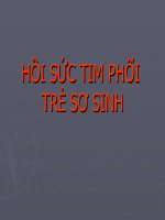 HỒI SỨC TIM PHỔI TRẺ SƠ SINH