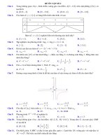 ĐỀ ÔN TẬP SỐ 2