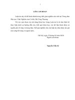 Luận văn nghiên cứu ảnh hưởng của một số thông số kỹ thuật của bộ gõ hệ thống cực lắng lọc bụi tĩnh điện tới khả năng rũ bụi 