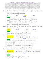 ĐỀ ÔN TẬP SỐ 1-ĐÁP ÁN