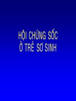 SỐC Ở TRẺ SƠ SINH , ĐH Y DƯỢC TP HCM