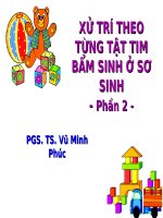 PHÂN LOẠI VÀ XỬ TRÍ THEO TỪNG tật TIM bẩm SINH   phần 2 , ĐH Y DƯỢC TP HCM