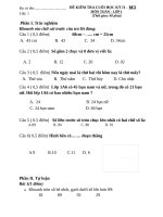 Đề Toán Tiếng Việt cuối năm lớp 1