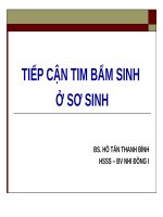 TIẾP CẬN TIM BẨM SINH Ở SƠ SINH, BV NHI ĐỒNG 1