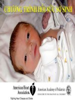 CHƯƠNG TRÌNH HỒI SỨC SƠ SINH, BV NHI ĐỒNG 1