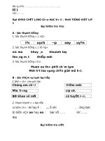 Đề đánh giá giữa kì 2 lớp 1