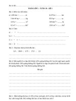 Phiếu Toán lớp 5 kì 2