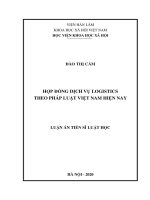 Hợp đồng dịch vụ logistics theo pháp luật Việt Nam hiện nay