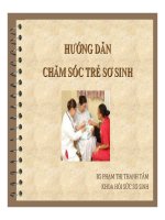HƯỚNG DẪN CHĂM SÓC TRẺ SƠ SINH, BV NHI ĐỒNG 1