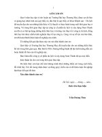 Hoàn thiện chính sách sản phẩm của công ty cổ phần Du lịch và Xây dựng Nam Thanh