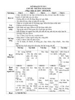 TUAN 1 GIÁO án lớp bé, mầm NON mơi NHẤT 