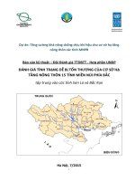 ĐÁNH GIÁ TÌNH TRẠNG DỄ BỊ TỔN THƯƠNG CỦA CƠ SỞ HẠ TẦNG NÔNG THÔN 15 TỈNH MIỀN NÚI PHÍA BẮC tập trung vào các tỉnh Sơn La và Bắc Kạn