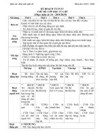 TUAN 4 GIÁO án lớp bé, mầm NON mơi NHẤT 