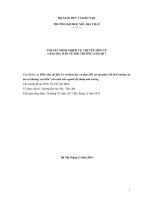 Biên soạn tài liệu Cơ sở khoa học và thực tiễn cải tạo phục hồi môi trường các mỏ sa khoáng ven biển” cho sinh viên ngành Kỹ thuật môi trường