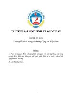 Đường lối CM của Đảng CSVN: Phân tích quan điểm Công nghiệp hóa gắn với hiện đại hóa, và Công nghiệp hóa, hiện đại hóa gắn với phát triển kinh tế tri thức, bảo vệ tài nguyên môi trường
