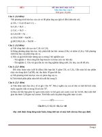 20 đề thi học kì 2 môn hoá học lớp 9 có đáp án