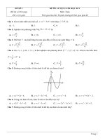 bộ 5 đề toán 12 ôn thi học kỳ 1(Có lời giải chi tiết)