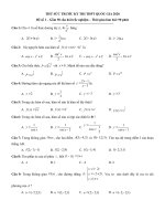 đề tham khảo toán số 1
