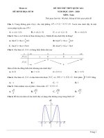 Đề minh họa 2020 số 30