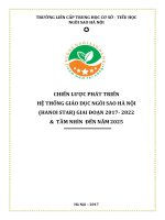 CHIẾN LƯỢC PHÁT TRIỂN HỆ THỐNG GIÁO DỤC NGÔI SAO HÀ NỘI (HANOI STAR) GIAI ĐOẠN 2017- 2022 & TẦM NHÌN ĐẾN NĂM 2025