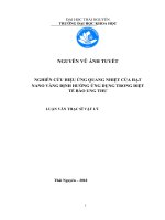 Nghiên Cứu Hiệu Ứng Quang Nhiệt Của Hạt Nano Vàng Định Hướng Ứng Dụng Trong Diệt Tế Bào Ung Thư
