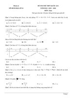 Đề minh họa 2020 số 32