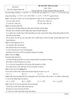 Đề thi thử THPT QG 2020 môn vật lý đề số 03 (có lời giải chi tiêt)