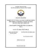 Nghiên Cứu Và Nâng Cao Chất Lượng Hệ Thống Điều Khiển Vị Trí Động Cơ Bước Sử Dụng Phương Pháp