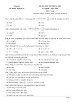 5 Đề minh họa 2020 số 26 đến 30