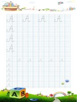 Vở tập viết chữ in hoa cho bé