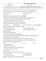 Đề thi thử THPT QG 2020   môn vật lý đề số 01 (có lời giải chi tiêt)