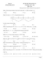 Đề minh họa 2020 số 5