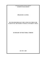 Giáo dục tư tưởng hồ chí minh về đạo đức cho sinh viên trường đại học cảnh sát nhân dân hiện nay tt tiếng anh 