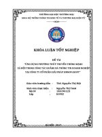 Ứng dụng phương thức truyền thông mạng  xã hội trong công tác quảng bá thông tin doanh nghiệp tại công ty cổ phần giải pháp sinnovasoft