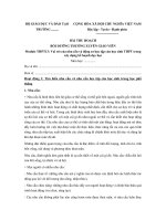 BÀI THU HOẠCH BDTX module THPT 12, 13 vai trò của nhu cầu và động cơ học tập của học sinh THPT trong xây dựng kế hoạch dạy học 