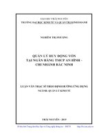 Luận văn thạc sĩ quản lý huy động vốn tại ngân hàng TMCP an bình   chi nhánh bắc ninh 