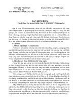 Bản kiểm điểm Bí thư Chi bộ