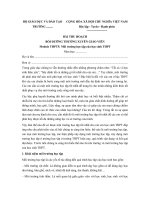 BÀI THU HOẠCH BDTX module THPT 4 3,,5 môi trường học tập của học sinh THPT 