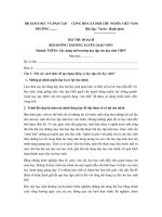 BÀI THU HOẠCH BDTX module THPT 5, 6 xây dựng môi trường học tập cho học sinh THPT 