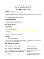 Giáo án kĩ năng sống lớp 4