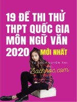 19 ĐỀ THI THỬ MÔN NGỮ VĂN NĂM 2020