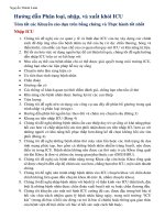 Vấn đề chung   hướng dẫn phân loại, nhập, và xuất khỏi ICU 