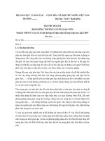 BÀI THU HOẠCH BDTX module THPT 14, 15 các yếu tố ảnh hưởng tới thực hiện kế hoạch dạy học cấp THPT 