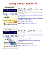 Dai so 8 phuong trinh bac nhat mot an FULL ly thuyet bai tap va DE kiem tra 